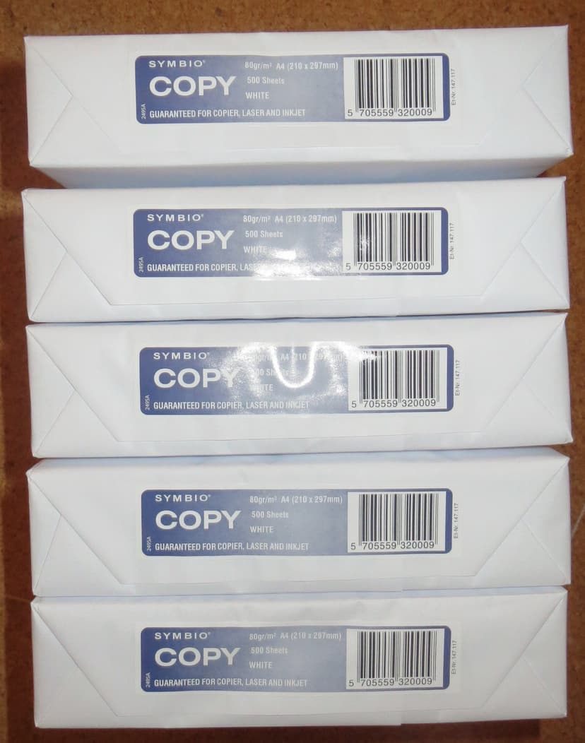 Symbio Copy A4 office paper, 80 g/m² — 500-sheet ream — photo 3